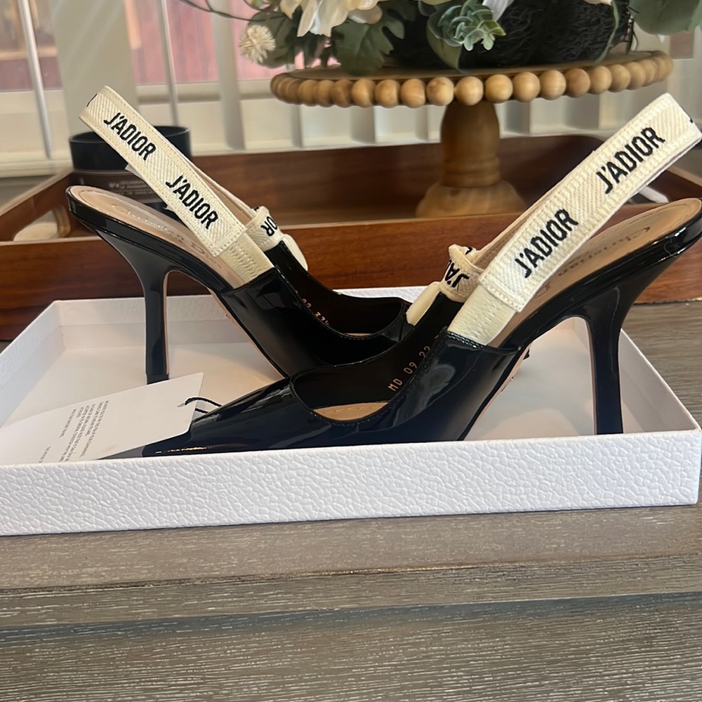 New with tag and box. Dior sling backs size 7.5